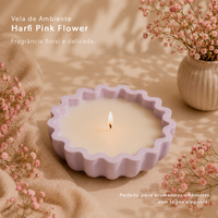 Vela de Ambiente Flor Rosa — 100g