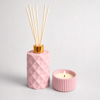 Kit Meu Bebê: Difusor de Talco e Vela Aromática de Flor de Algodão