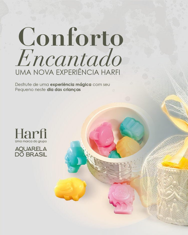 Conforto Encantado Harfi — kit Dia das Crianças